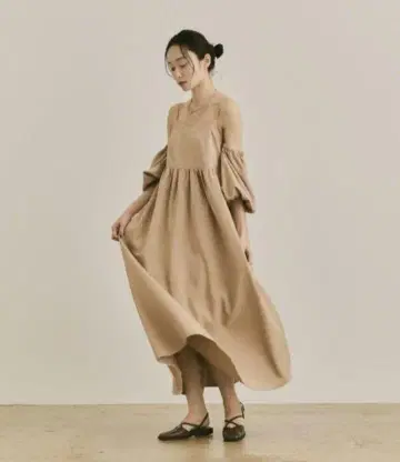 Moi tytto 소매 탈부착 원피스