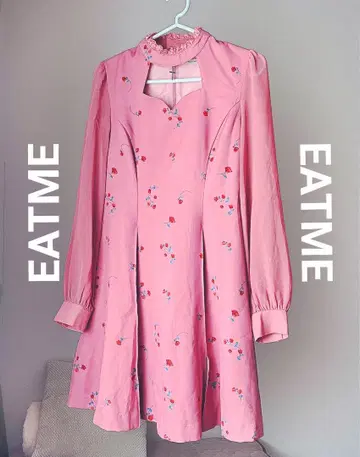 EATME 핑크 꽃무늬 원피스