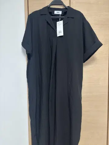블랙 셔츠 원피스 moussy