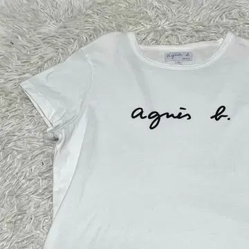 agnes b 애니에스베 스테디셀러 로고 티셔츠