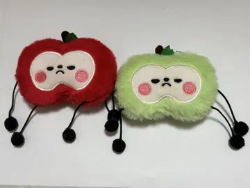 사랑과 깊은 하늘 마히루 이모티콘 사과 봉제 인형 세트 덤 포함