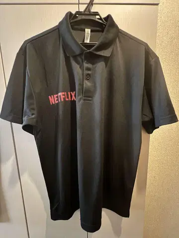 NETFLIX 블랙 피케 셔츠 LL