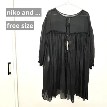 이번 시즌 niko and ... 2way 보일 개더 원피스 프리 사이즈