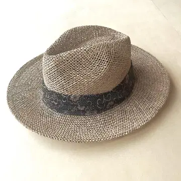 천연 풀 중절 스트로우 햇