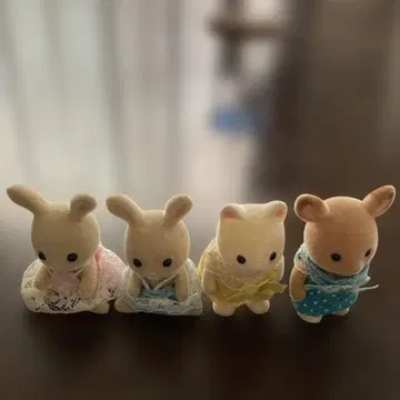 실바니안 패밀리 토끼 인형 4종 세트