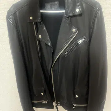 ALLSAINTS 블랙 가죽 라이더 자켓