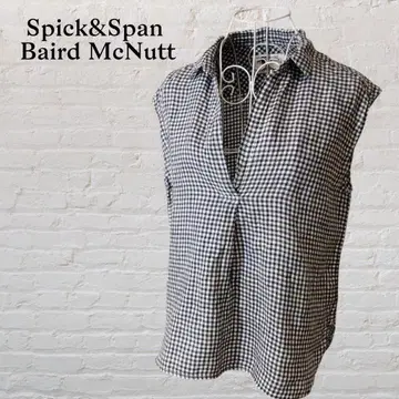 Spick&Span Baird McNutt 슬리브리스 셔츠 린넨