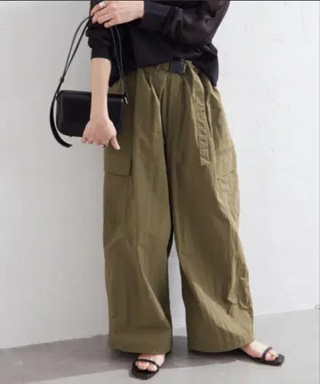 JORNAL STANDARD Nylon Belted 밀리터리 팬츠