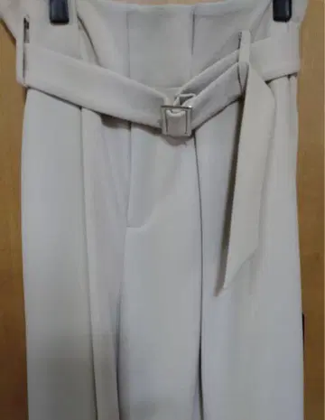 야마다야 아가 팬츠 슬랙스 베이지 와이드 팬츠 새상품급