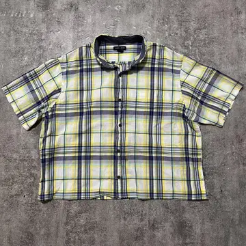 LANDS'END 짧은 기장 숏 기장 체크 셔츠 구제 의류 cityboy