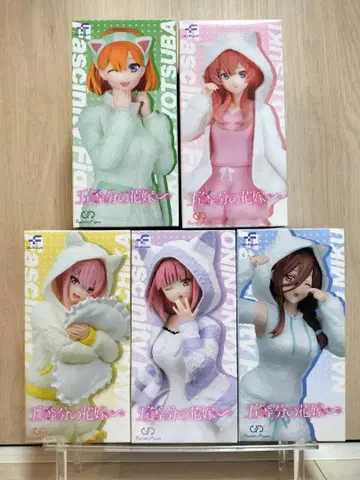 5등분의 신부 고양이 귀 후드티 이치카, 니노, 미쿠, 네잎, 사츠키