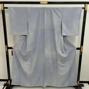 코몬 이로무지 순수 실크 문양 없음 멋진 색감 기모노 U-6281