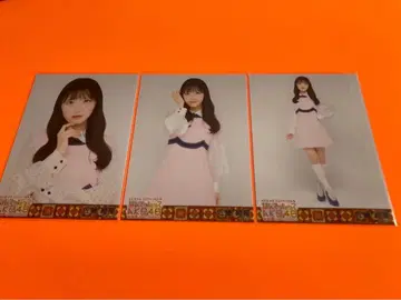 사토 키세이 AKB48 랜덤 브로마이드 쇼와풍 의상 ver 3종 컴프