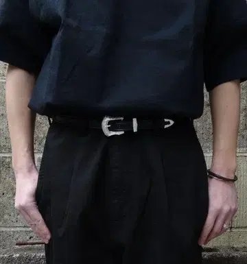 TORY LEATHER WESTERN BELT 34 새상품 택 포함 블랙