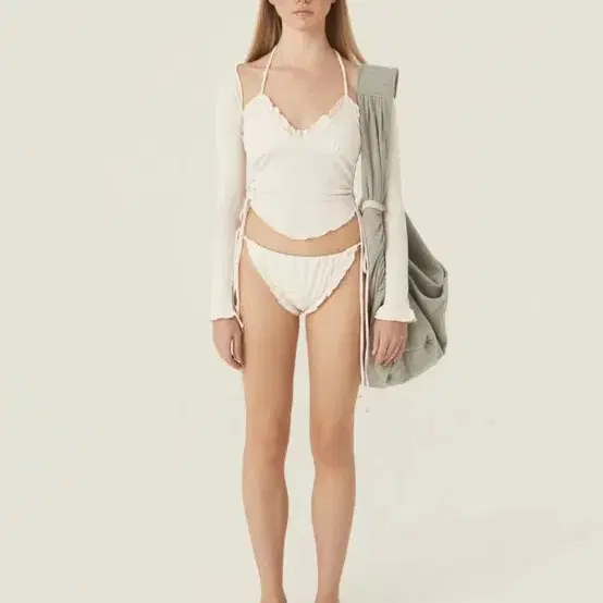 threetimes ♥ Baby shower swim top /追跡付 THREETIMES | 쓰리타임즈 Threetimes Baby Shower Bikini Set