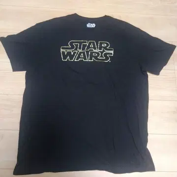 스타 워즈 금 STAR WARS 로고 구제 의류 티셔츠