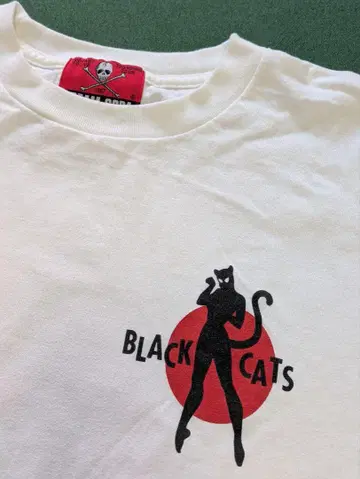 BLACK CATS 티셔츠 CREAM SODA 크림 소다 50주년