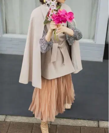 Lily Brown 변형 시어 플리츠 스커트