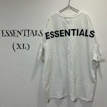 ESSENTIALS / 화이트 / 뒷면 로고 / 티셔츠