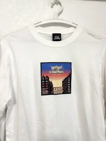 go!go!vanillas 롱 슬리브 티셔츠 화이트