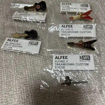 ALFEE 핀 배지 5개 세트