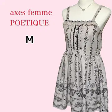 axes femme POETIQUE 미니 원피스 음악 악보 악기 레이스