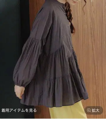 프리미엄 론 티어드 블라우스