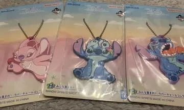 제일복권 리로 & 스티치 H상 모두 모여라 러버 참 3종 스티치