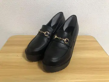 허니즈 통굽 로퍼 가죽 신발