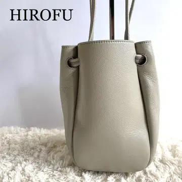 HIROFU 히로후 로셰 S 핸드백 가죽 그레이 숄더백