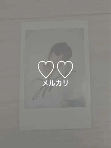 TNX 현수 친필 사인 미공개 폴라로이드 폴라로이드