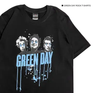GREEN DAY 그린 데이 L 사이즈 반팔 티셔츠 락 밴드 티셔츠