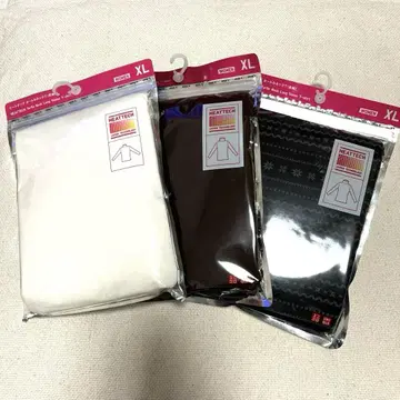 미사용 새상품 유니클로 UNIQLO 히트텍 터틀넥 긴팔 3장