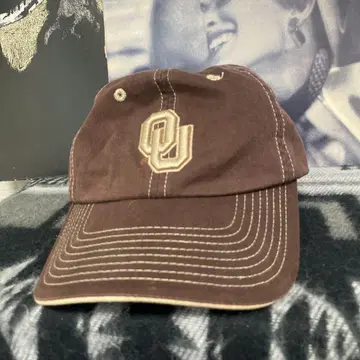 90s00s Oklahoma sooners 대학 칼리지 모자 캡 브라운
