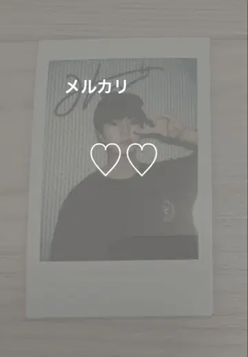 TNX 현수 친필 사인 미공개 폴라로이드 폴라로이드