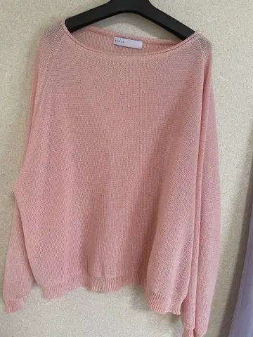 노블 페이퍼 얀 뒷면 천축 풀오버