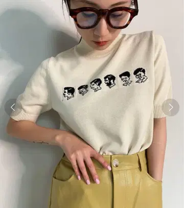 SANSeLF 반팔 니트 아저씨 티셔츠