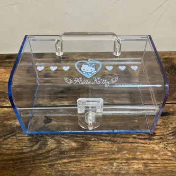 헬로키티 키티 클리어 케이스 소품함 레트로
