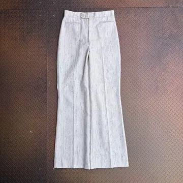 70s-80s 플레어 팬츠 린넨 가스리 네프 벨 보텀 MURLEN