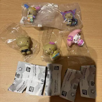 산리오 캐릭터즈 모두 함께 바캉스 피규어 전 5종 가챠가챠
