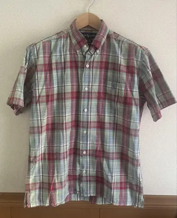 랄프 로렌 체크 셔츠 반팔 greggor ralph lauren
