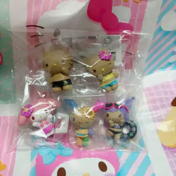산리오 가챠 모두 함께 바캉스 피규어 전 5종류 컴플리트