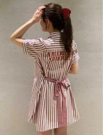 젤라또피케 아메리칸 체리 다이너 셔츠 드레스