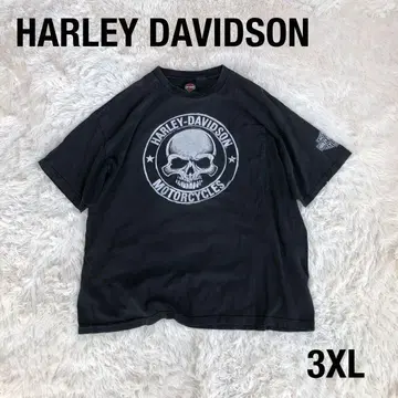 할리데이비슨 티셔츠 페이드 블랙 3XL