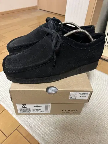 클락스 Wallabee 블랙 7 1/2