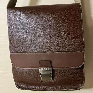 DEUX de Delvaux 브라운 가죽 숄더백