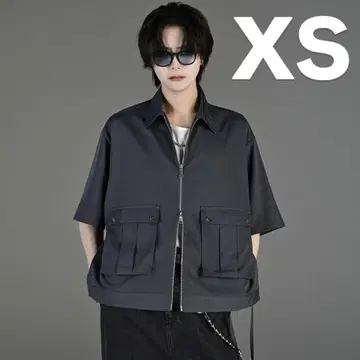 ADRER 밀리터리 슈퍼 기믹 숏 블루종