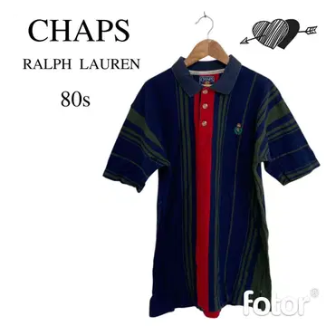 CHAPS 챕스 랄프 로렌 80s 반팔 피케 셔츠 남성용 구제 의류