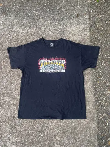 Thrasher 그래픽 티셔츠 블랙