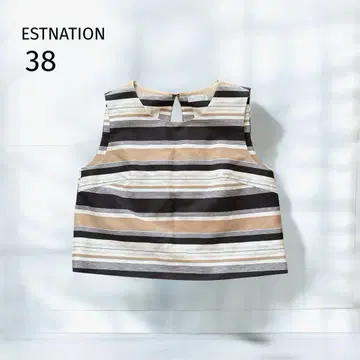 새상품급 ESTNATION 티셔츠 (38) 보더 백 오픈